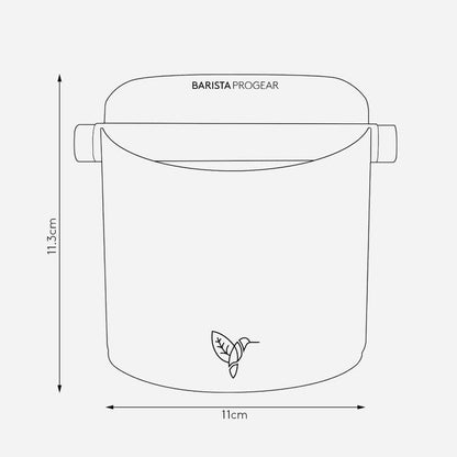 Barista Progear Black Miner Home Knock Bin