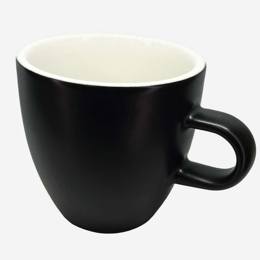 Crema 330ml Matte Black Mug Set of 6