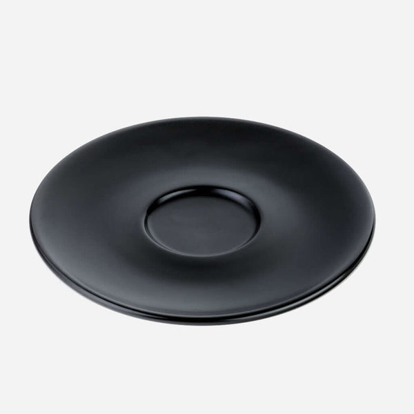 Crema Matte Black Universal Saucer Set of 6